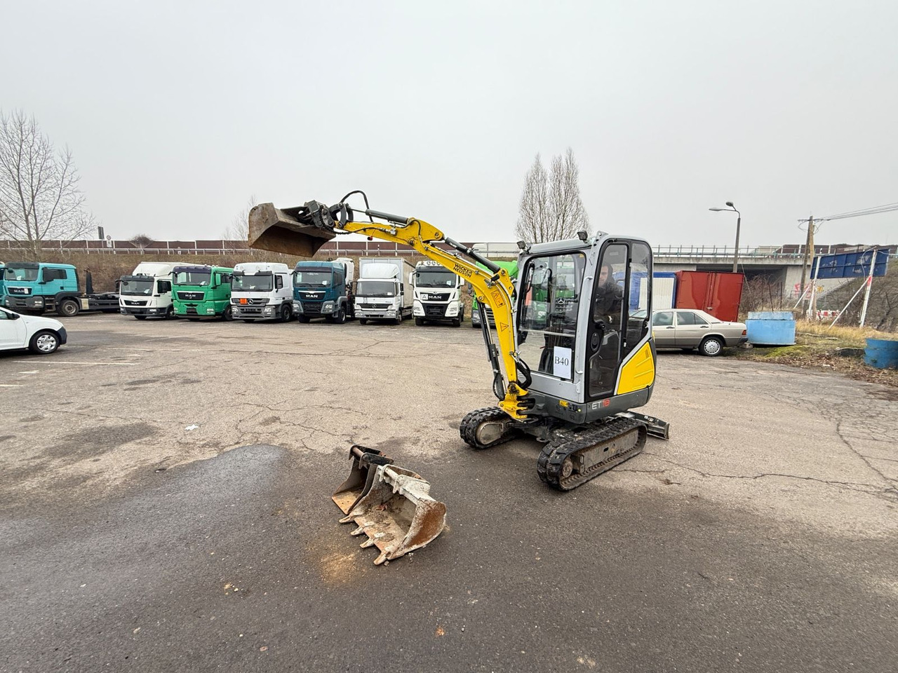 Mini excavator Neuson ET 18 2 Grabenlöffel 1 Grabenräumsc. Knikmatik: picture 12