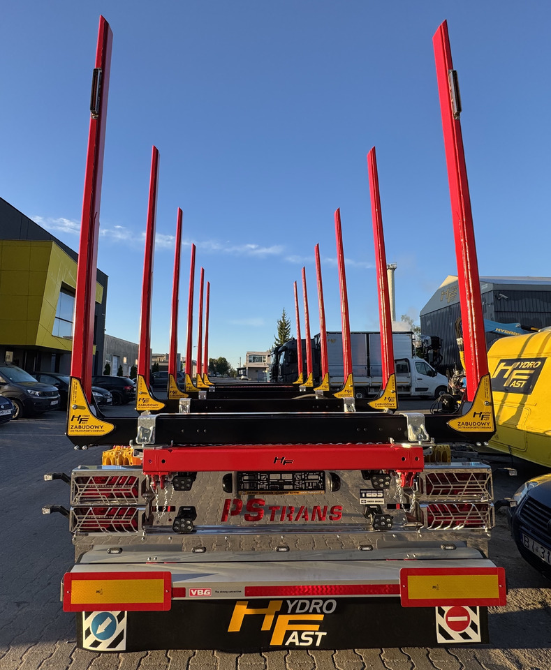 HYDROFAST Przyczepa 3 osiowa / 3 axles timber transport trailer / Remorque à 3 essieux pour le transport de bois / 3-Achs-Rungenanhänger / 3-tengelyes-rönkszállító-pótkocsi / Remorcă pentru transportul lemnului - Timber trailer: picture 4 HYDROFAST Przyczepa 3 osiowa / 3 axles timber transport trailer / Remorque à 3 essieux pour le transport de bois / 3-Achs-Rungenanhänger / 3-tengelyes-rönkszállító-pótkocsi / Remorcă pentru transportul lemnului - Timber trailer: picture 4