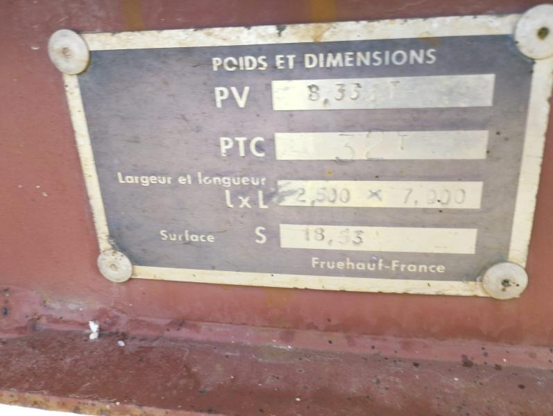 Tipper semi-trailer FRUEHAUF Semi benne ED 32: picture 8