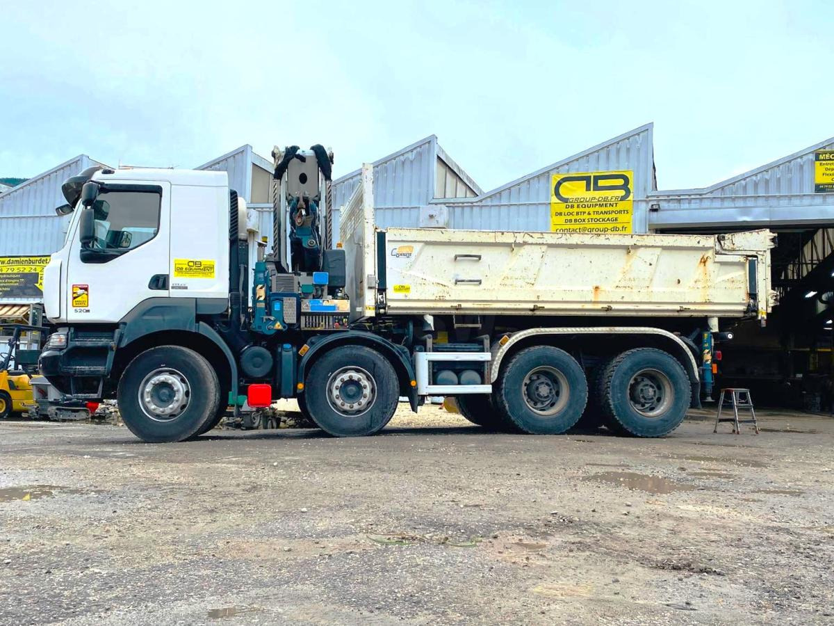 RENAULT KERAX 8x4 520 BIBENNE CIF GRUE CORMACH - Tipper, Crane truck: picture 2 RENAULT KERAX 8x4 520 BIBENNE CIF GRUE CORMACH - Tipper, Crane truck: picture 2
