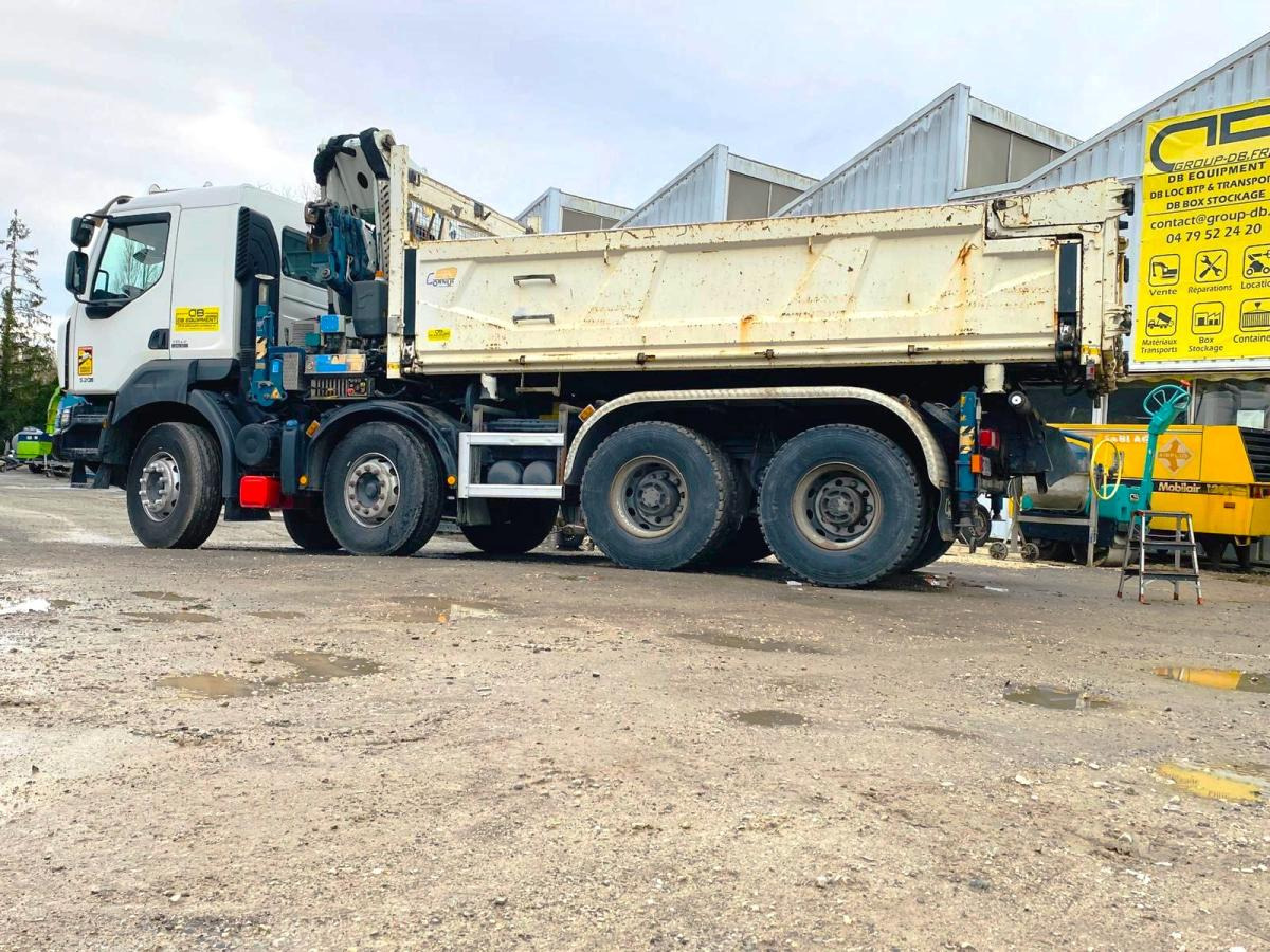 RENAULT KERAX 8x4 520 BIBENNE CIF GRUE CORMACH - Tipper, Crane truck: picture 3 RENAULT KERAX 8x4 520 BIBENNE CIF GRUE CORMACH - Tipper, Crane truck: picture 3