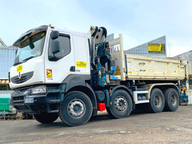 Renault Kerax 8x4 520 BIBENNE CIF GRUE CORMACH - Tipper: picture 1 Renault Kerax 8x4 520 BIBENNE CIF GRUE CORMACH - Tipper: picture 1