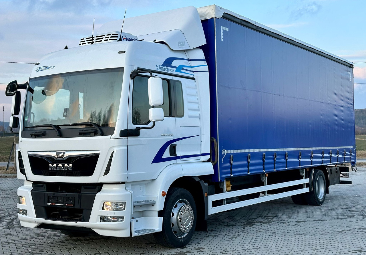 MAN TGM 15.290 / FIRANKA / 20 EUROPALET / AUTOMAT / SYPIALKA / DMC 16 T / 8 400 KG ŁADOWNOŚĆ - Curtainsider truck: picture 2 MAN TGM 15.290 / FIRANKA / 20 EUROPALET / AUTOMAT / SYPIALKA / DMC 16 T / 8 400 KG ŁADOWNOŚĆ - Curtainsider truck: picture 2