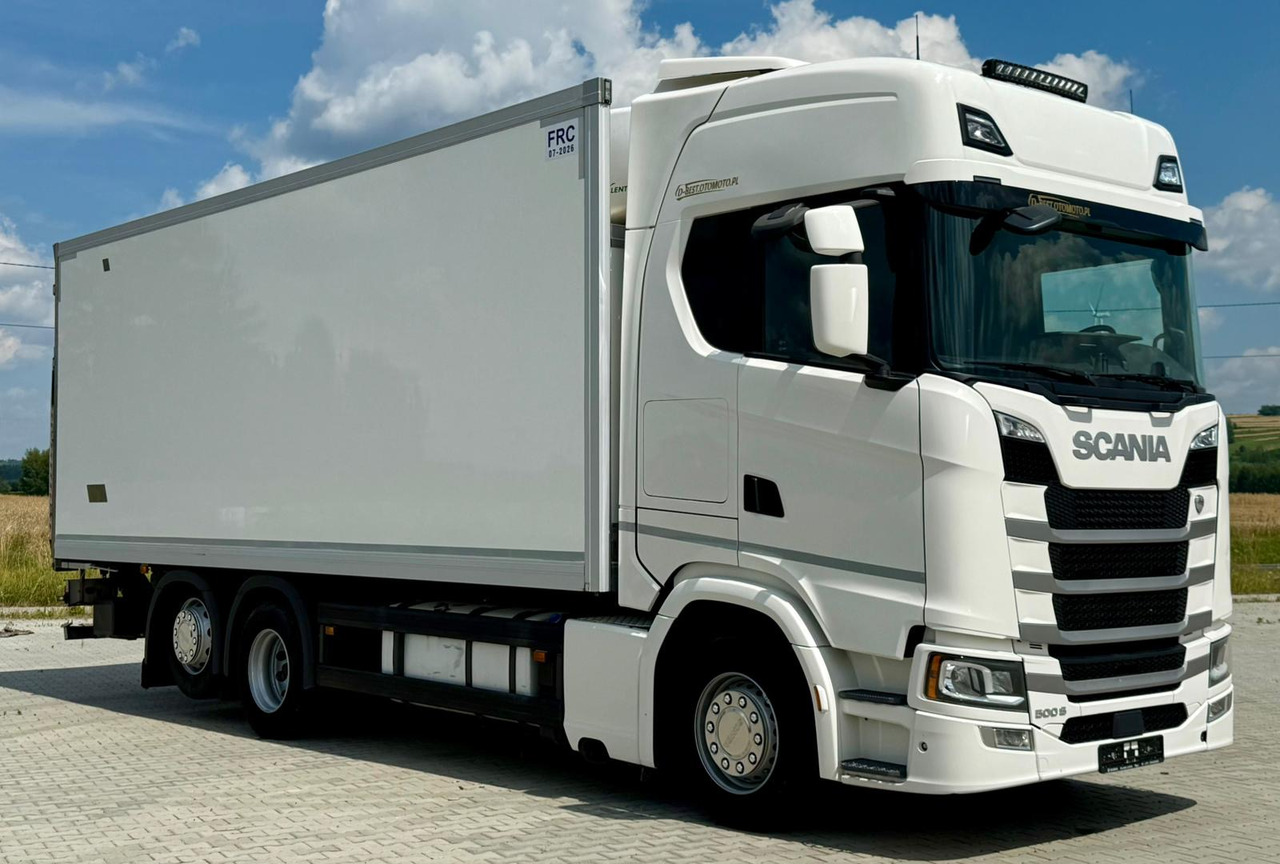 SCANIA S500 / CHŁODNIA / WINDA / 18 PALET / 7.4 M / DRUKARKA / AUTOMAT / NISKI PRZEBIEG / PODNOSZONA OŚ / 2020 ROK - Refrigerator truck: picture 1 SCANIA S500 / CHŁODNIA / WINDA / 18 PALET / 7.4 M / DRUKARKA / AUTOMAT / NISKI PRZEBIEG / PODNOSZONA OŚ / 2020 ROK - Refrigerator truck: picture 1