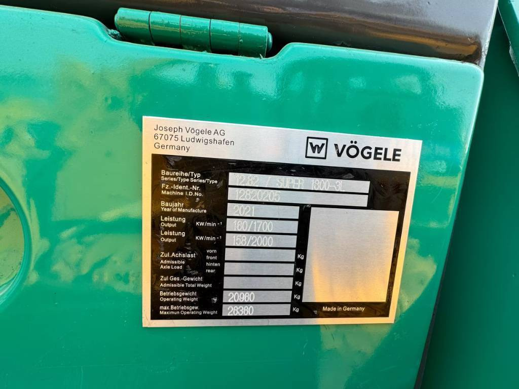 Vögele 1800-3 - Asphalt paver: picture 5 Vögele 1800-3 - Asphalt paver: picture 5