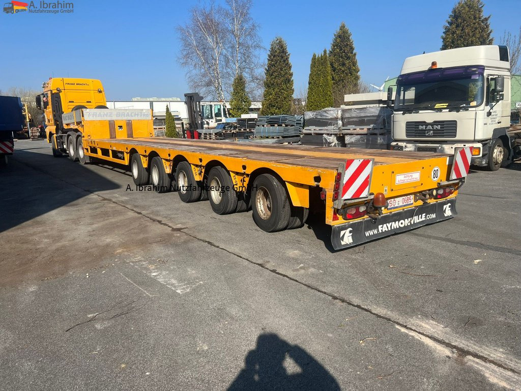 Low loader semi-trailer for transportation of heavy machinery Faymonville 5-A Ausziehbar bis 25m Deutsche Zulassung: picture 11