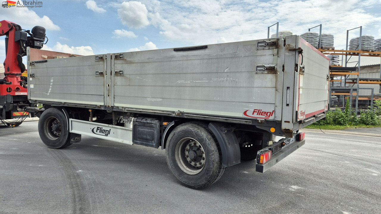 Dropside/ Flatbed trailer Fliegl Baustoffpritsche: picture 12