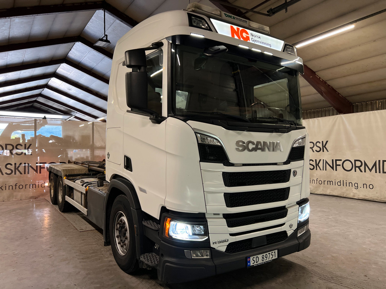 Scania R 580 med Joab krok - Hook lift truck: picture 3 Scania R 580 med Joab krok - Hook lift truck: picture 3