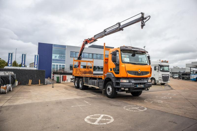 Renault KERAX 380DXI+E5+PK18002/3x - Dropside/ Flatbed truck, Crane truck: picture 2 Renault KERAX 380DXI+E5+PK18002/3x - Dropside/ Flatbed truck, Crane truck: picture 2