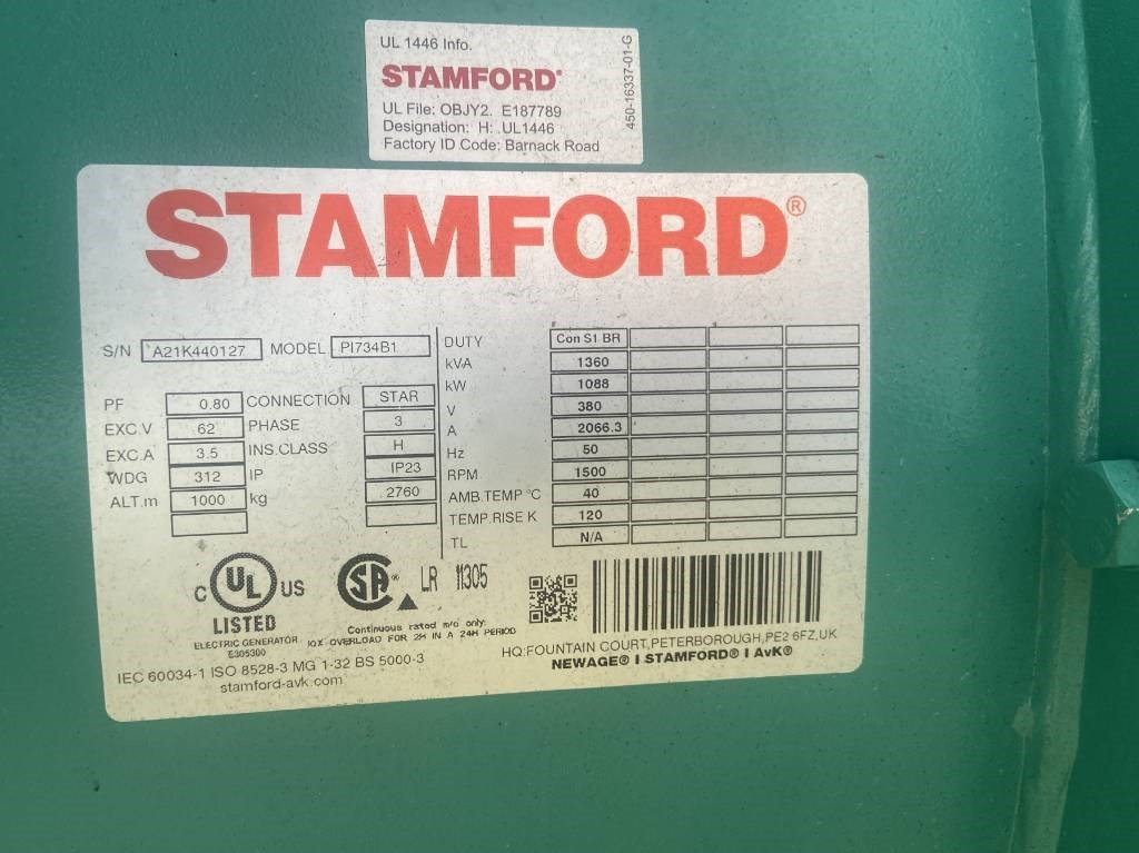 New Generator set Cummins C1400D5 - 1.400 kVA Generator - DPX-18532-O: picture 7