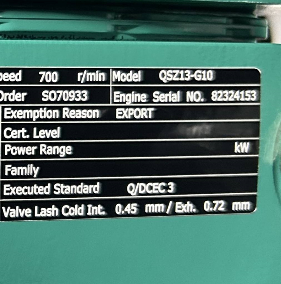 New Generator set Cummins C550D5 - 550 kVA Generator - DPX-18522: picture 12