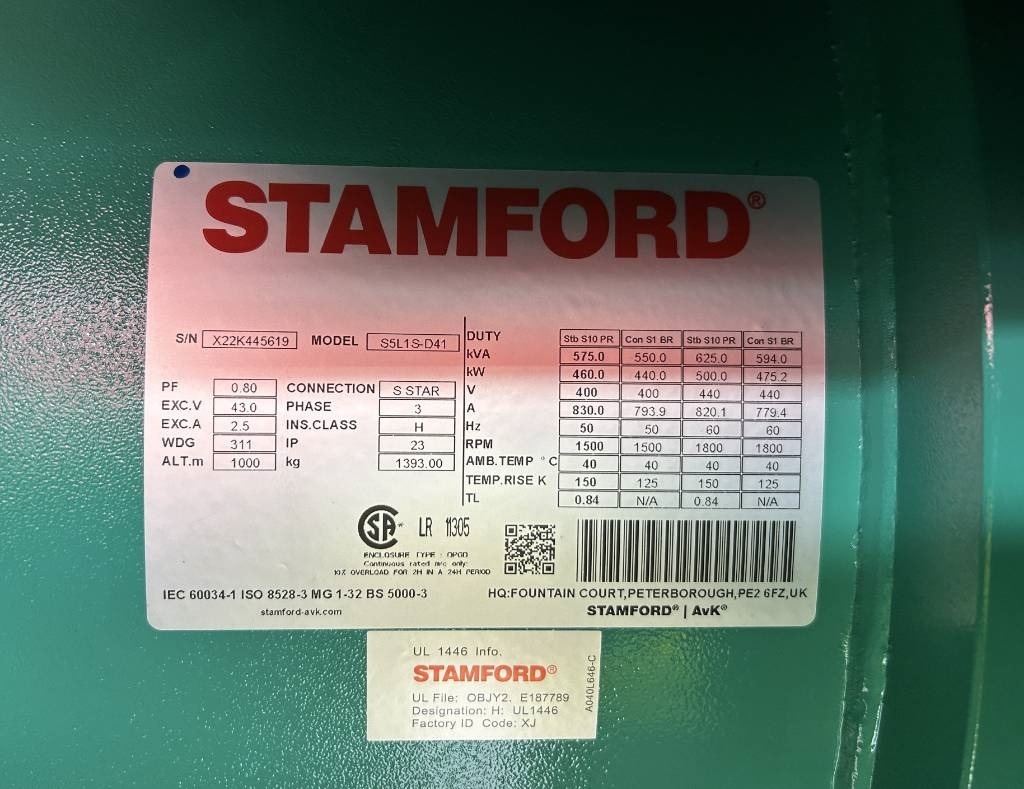 New Generator set Cummins C550D5 - 550 kVA Generator - DPX-18522: picture 16