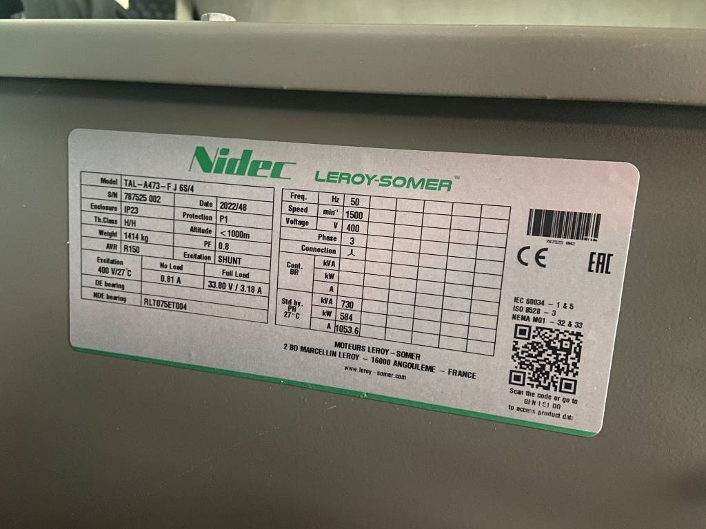 Doosan DP180LB - 710 kVA Generator - DPX 19857  on lease Doosan DP180LB - 710 kVA Generator - DPX 19857: picture 17