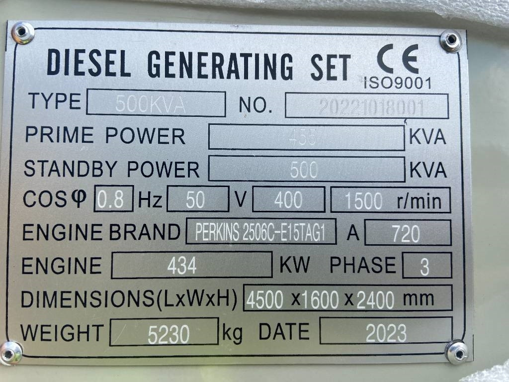 Perkins 2506C-E15TAG1 - 500kVA Surplus genset- DPX-19813-6 - Generator set: picture 4 Perkins 2506C-E15TAG1 - 500kVA Surplus genset- DPX-19813-6 - Generator set: picture 4