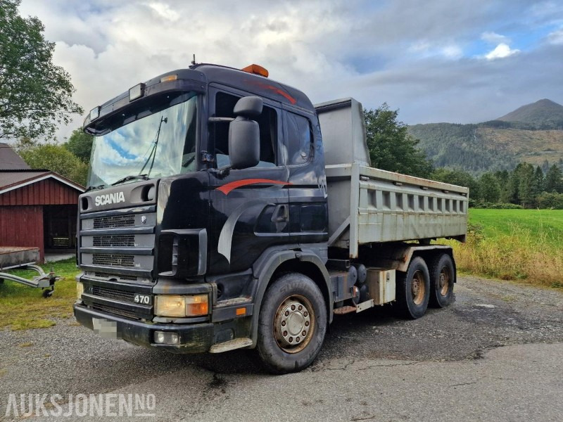 2002 Scania R124 kombibil tippkasse + svingskive - Tipper: picture 1 2002 Scania R124 kombibil tippkasse + svingskive - Tipper: picture 1