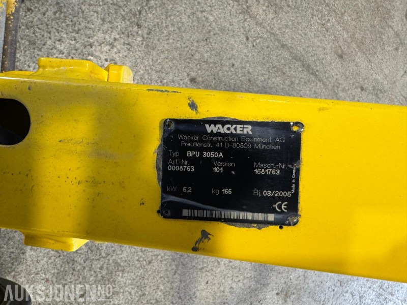 Roller 2005 Wacker BPU3050A vibroplate / Hoppetusse: picture 10