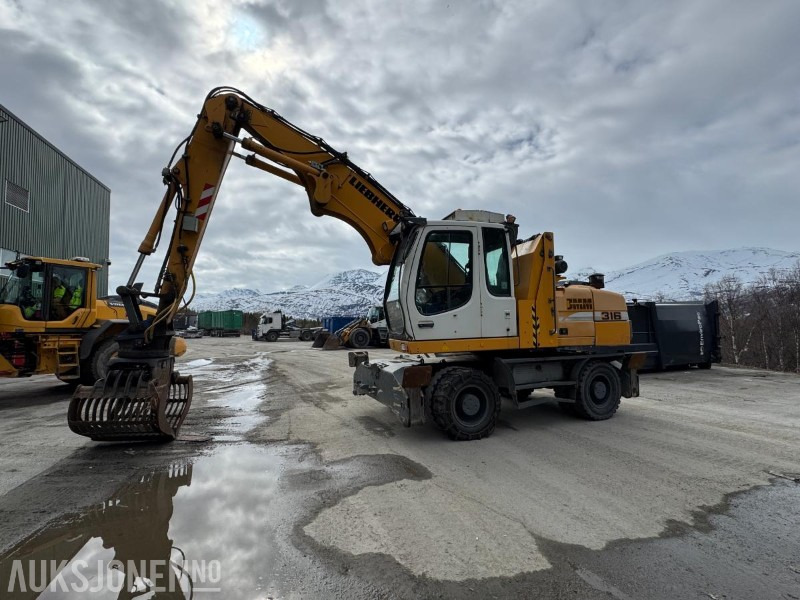 Excavator 2009 Liebherr A316 Litronic hjulgraver - Hevbar hytte - Klype - 13065T: picture 1