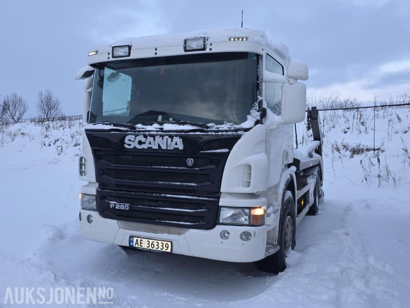2012 Scania P280 - Liftdumper - 248 000km - Skip loader truck: picture 1 2012 Scania P280 - Liftdumper - 248 000km - Skip loader truck: picture 1