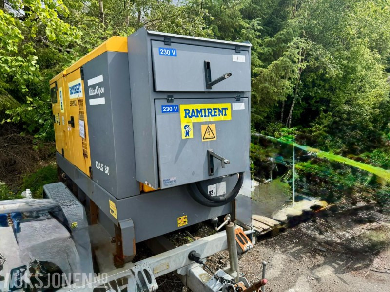 2013 Atlas Copco QAS 80 Aggregat - Timer: 10756 - Construction equipment: picture 2 2013 Atlas Copco QAS 80 Aggregat - Timer: 10756 - Construction equipment: picture 2