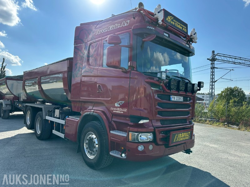 2013 Scania R500 tippbil med asfaltbalje og tippkasse - Brøyterigget - Euro 5 - Tipper: picture 2 2013 Scania R500 tippbil med asfaltbalje og tippkasse - Brøyterigget - Euro 5 - Tipper: picture 2