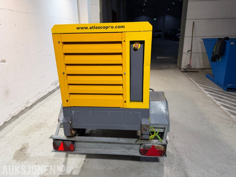 2014 Atlas Copco QAS 20 TR tilhengermontert aggregat - 20 KVA / 16 kW - Construction equipment: picture 3 2014 Atlas Copco QAS 20 TR tilhengermontert aggregat - 20 KVA / 16 kW - Construction equipment: picture 3