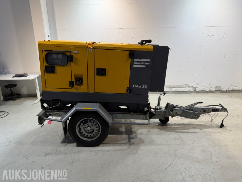 2014 Atlas Copco QAS 20 TR tilhengermontert aggregat - 20 KVA / 16 kW - Construction equipment: picture 5 2014 Atlas Copco QAS 20 TR tilhengermontert aggregat - 20 KVA / 16 kW - Construction equipment: picture 5