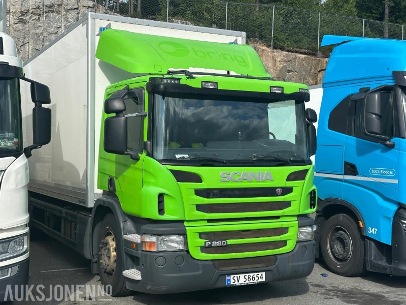 2015 Scania P-serie 280 4*2 - skapbil med løftelem og ryggekamera - Box truck: picture 5 2015 Scania P-serie 280 4*2 - skapbil med løftelem og ryggekamera - Box truck: picture 5