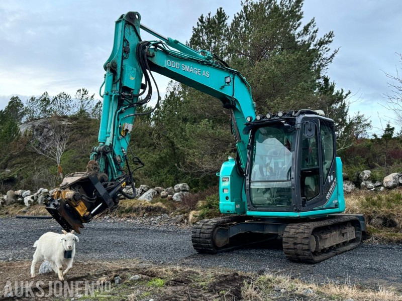 2016 Kobelco SK75SR-3E - 8,5 tonns gravemaskin med gummibelter - Tiltrotator - Pusskuffe - Bunkringspumpe - Sentralsmøring - Sertifisert - Excavator: picture 1 2016 Kobelco SK75SR-3E - 8,5 tonns gravemaskin med gummibelter - Tiltrotator - Pusskuffe - Bunkringspumpe - Sentralsmøring - Sertifisert - Excavator: picture 1