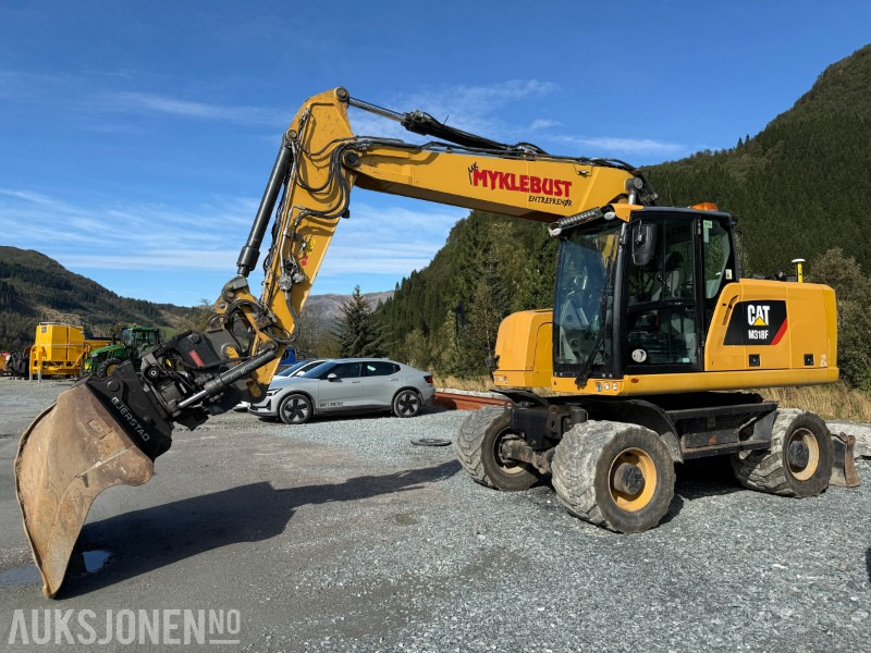 2018 Velholdt Cat M318F Hjulgraver med OilQuick Rotortilt, 9577 timer - Excavator: picture 1 2018 Velholdt Cat M318F Hjulgraver med OilQuick Rotortilt, 9577 timer - Excavator: picture 1