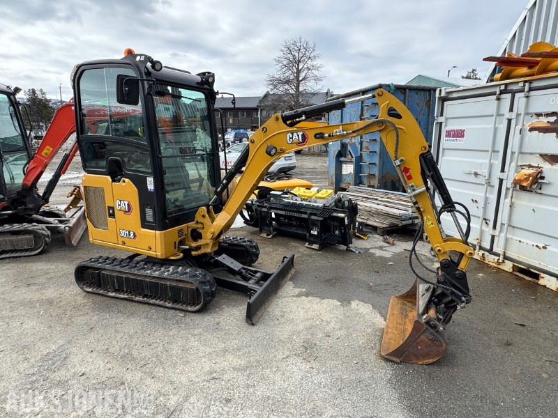 2020 Cat 301.8 Minigraver - 1050T - Hyd. Skuffe - Skjær - Mini excavator: picture 1 2020 Cat 301.8 Minigraver - 1050T - Hyd. Skuffe - Skjær - Mini excavator: picture 1