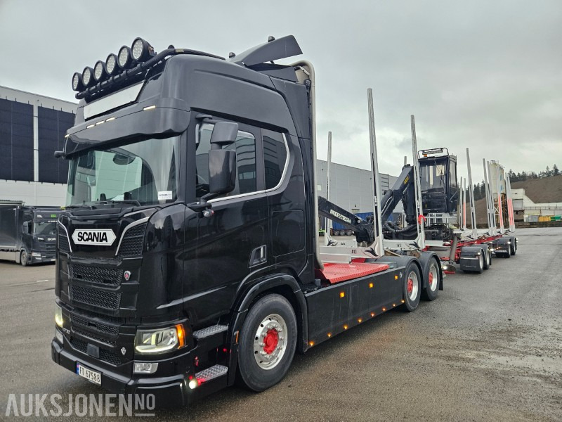 2020 Scania R730 B6x4NB med henger - Timber truck, Crane truck: picture 1 2020 Scania R730 B6x4NB med henger - Timber truck, Crane truck: picture 1