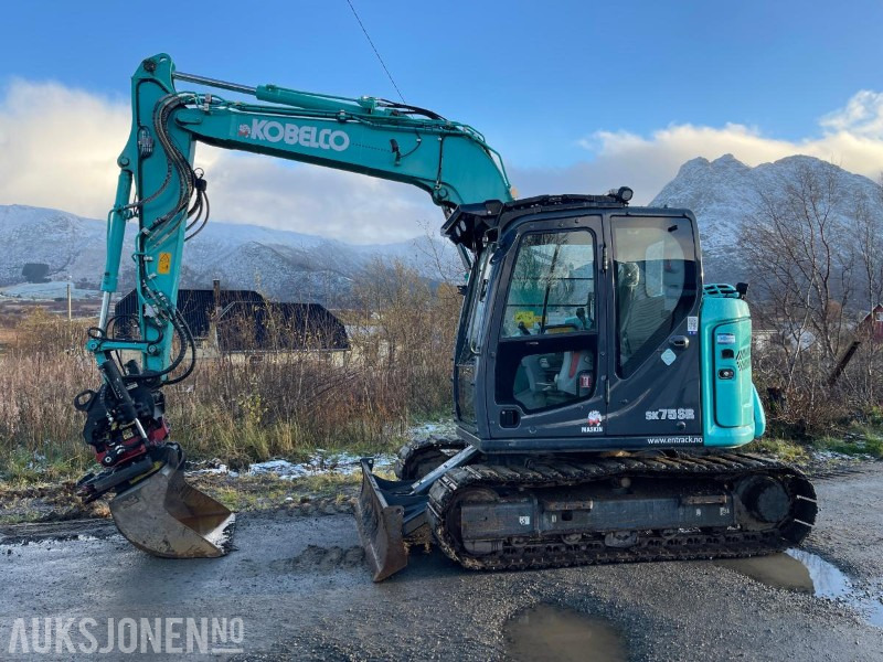 2021 Kobelco SK75SR-7 Gravemaskin med skjær, tiltrotator med gripekassett, nylig sertifisert, kun 2400 timer - Excavator: picture 2 2021 Kobelco SK75SR-7 Gravemaskin med skjær, tiltrotator med gripekassett, nylig sertifisert, kun 2400 timer - Excavator: picture 2