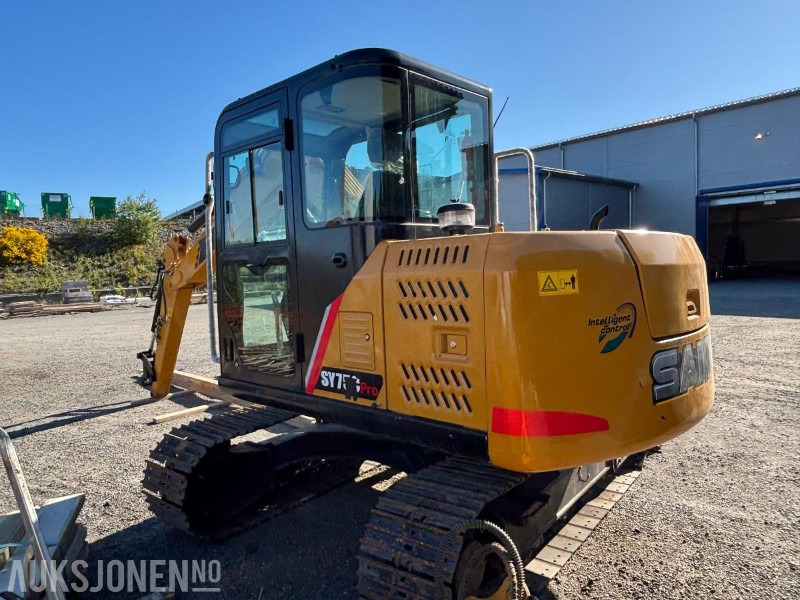 2024 Sany SY75C. S50 Hurtigfeste. Sentralsmøring. Graveskuff ca 320L - Excavator: picture 5 2024 Sany SY75C. S50 Hurtigfeste. Sentralsmøring. Graveskuff ca 320L - Excavator: picture 5