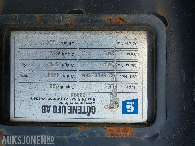 2019 Gøtene Flex skuffe/renske skuffe - Attachment for Construction machinery: picture 5 2019 Gøtene Flex skuffe/renske skuffe - Attachment for Construction machinery: picture 5