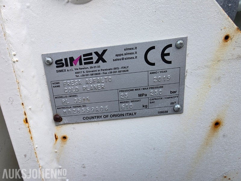 Attachment for Construction machinery 2019 Simex asfalt og betongfres PL3515: picture 8 Attachment for Construction machinery 2019 Simex asfalt og betongfres PL3515: picture 8