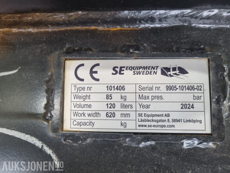 2024 SE Graveskuffe rett front S-40 feste - Attachment for Construction machinery: picture 5 2024 SE Graveskuffe rett front S-40 feste - Attachment for Construction machinery: picture 5
