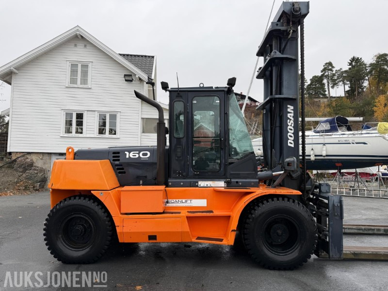 Material handling equipment Doosan D160S-5 - 867 timer - Ny godkjenning- gaffel forlengere: picture 8 Material handling equipment Doosan D160S-5 - 867 timer - Ny godkjenning- gaffel forlengere: picture 8