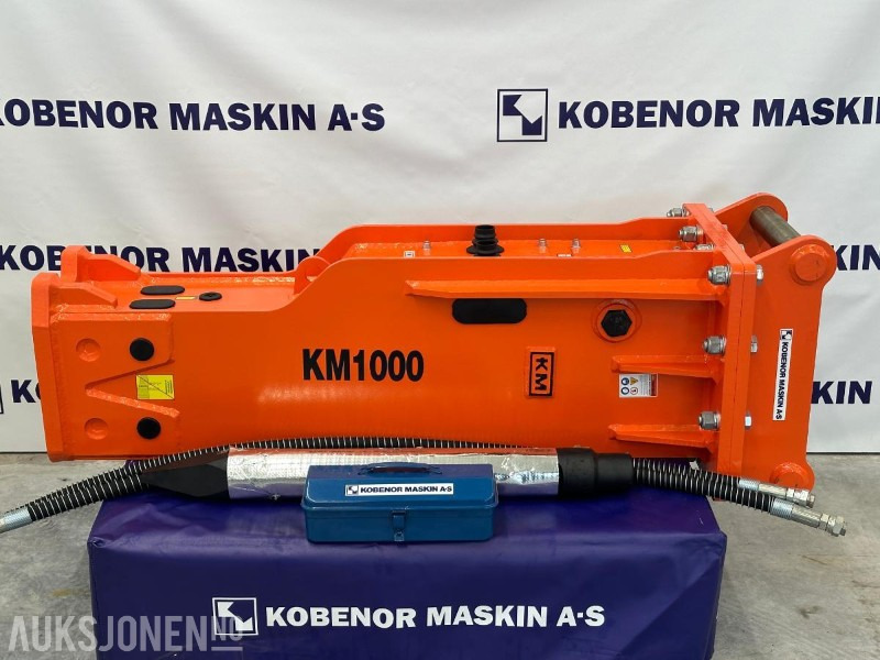 NY KM 1000 PIGGHAMMER s60-FESTE CE merket GARANTI - Hydraulic hammer: picture 1 NY KM 1000 PIGGHAMMER s60-FESTE CE merket GARANTI - Hydraulic hammer: picture 1