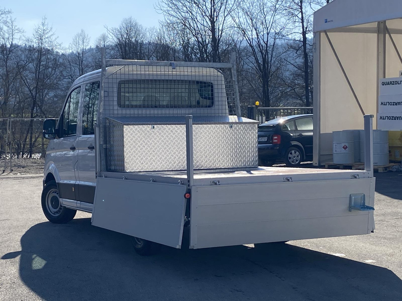 Flatbed van MAN TGE 3.180 DOKA 1+6 3640MM | OFFENE PRITSCHE + ALU KOFFER AUF DER PRITSCHE: picture 16 Flatbed van MAN TGE 3.180 DOKA 1+6 3640MM | OFFENE PRITSCHE + ALU KOFFER AUF DER PRITSCHE: picture 16