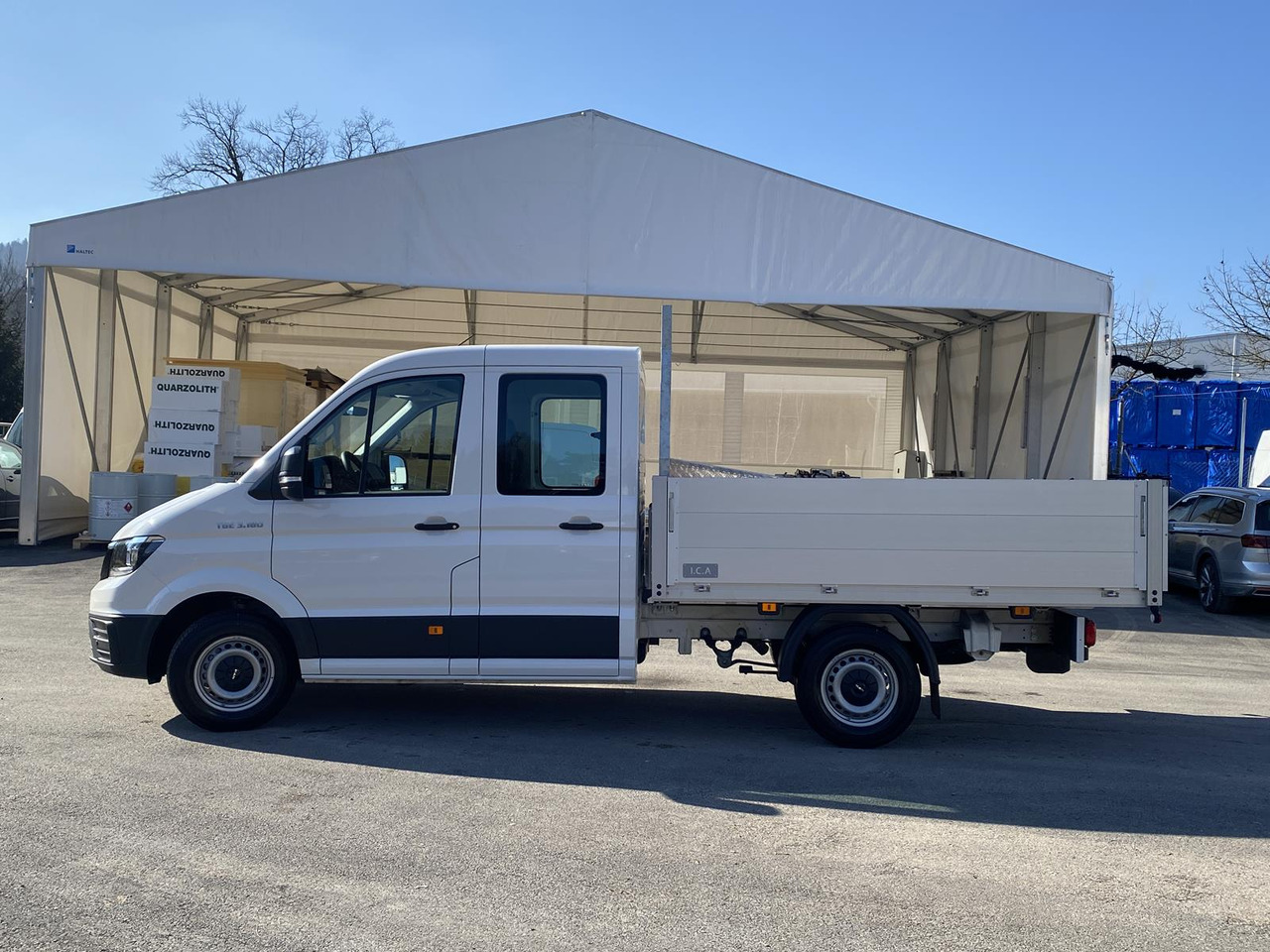 Flatbed van MAN TGE 3.180 DOKA 1+6 3640MM | OFFENE PRITSCHE + ALU KOFFER AUF DER PRITSCHE: picture 23 Flatbed van MAN TGE 3.180 DOKA 1+6 3640MM | OFFENE PRITSCHE + ALU KOFFER AUF DER PRITSCHE: picture 23