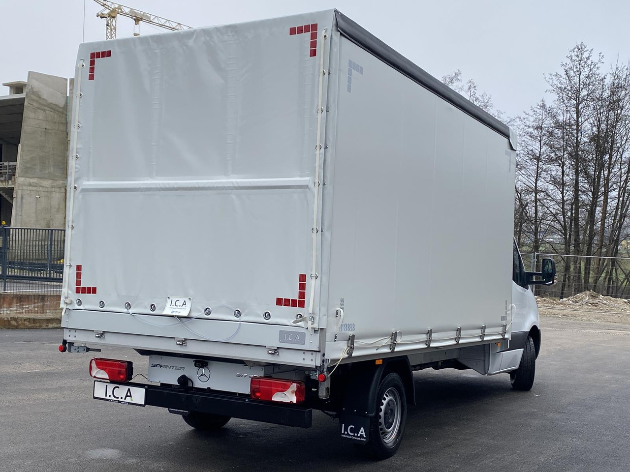 New Curtain side van MERCEDES BENZ SPRINTER 317 CDI 170PS 1+2 PRITSCHE PLANE 4100MM: picture 11