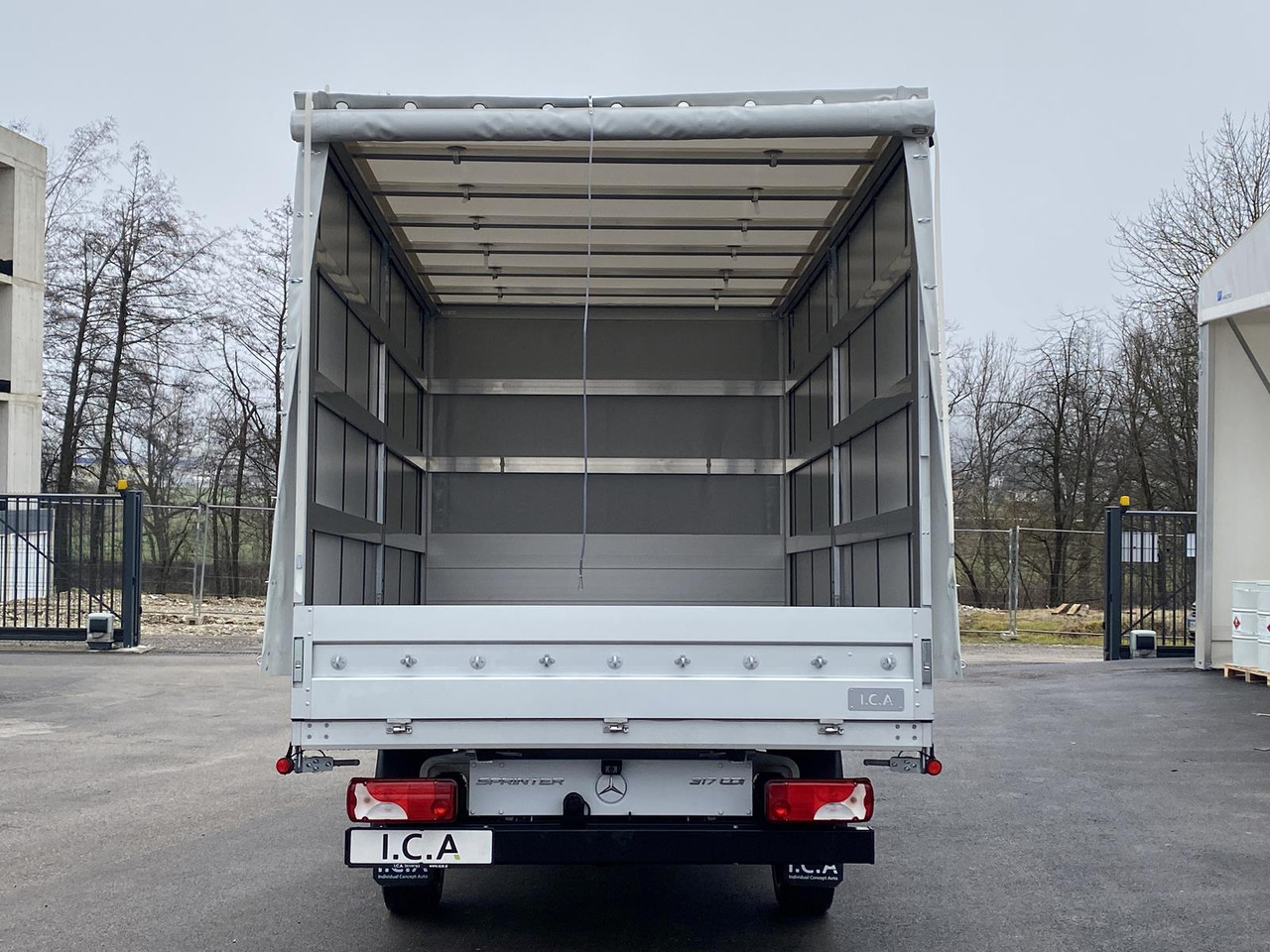 New Curtain side van MERCEDES BENZ SPRINTER 317 CDI 170PS 1+2 PRITSCHE PLANE 4100MM: picture 9
