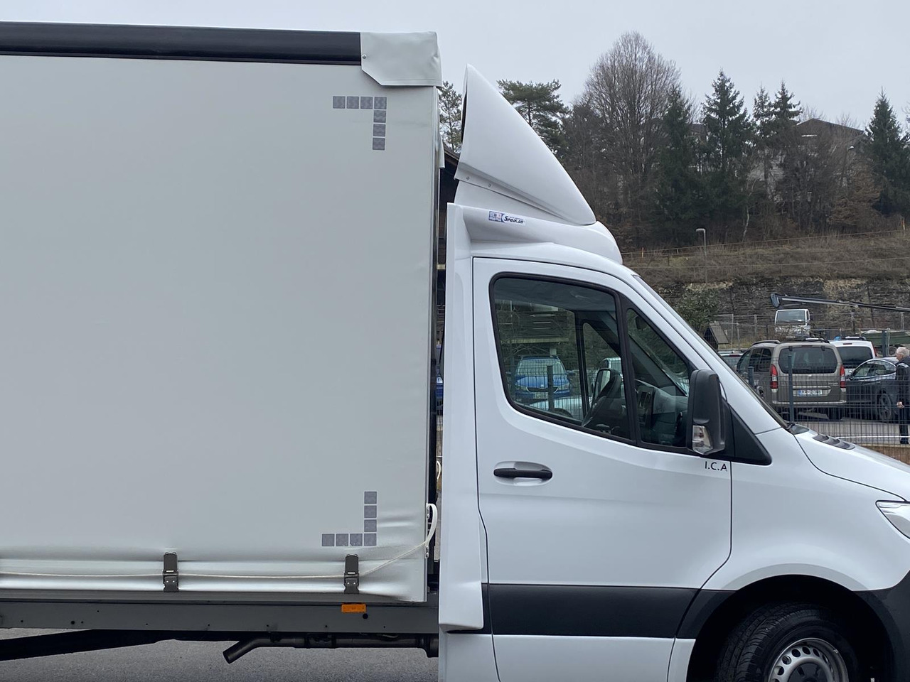 New Curtain side van MERCEDES BENZ SPRINTER 317 CDI 170PS 1+2 PRITSCHE PLANE 4100MM: picture 13