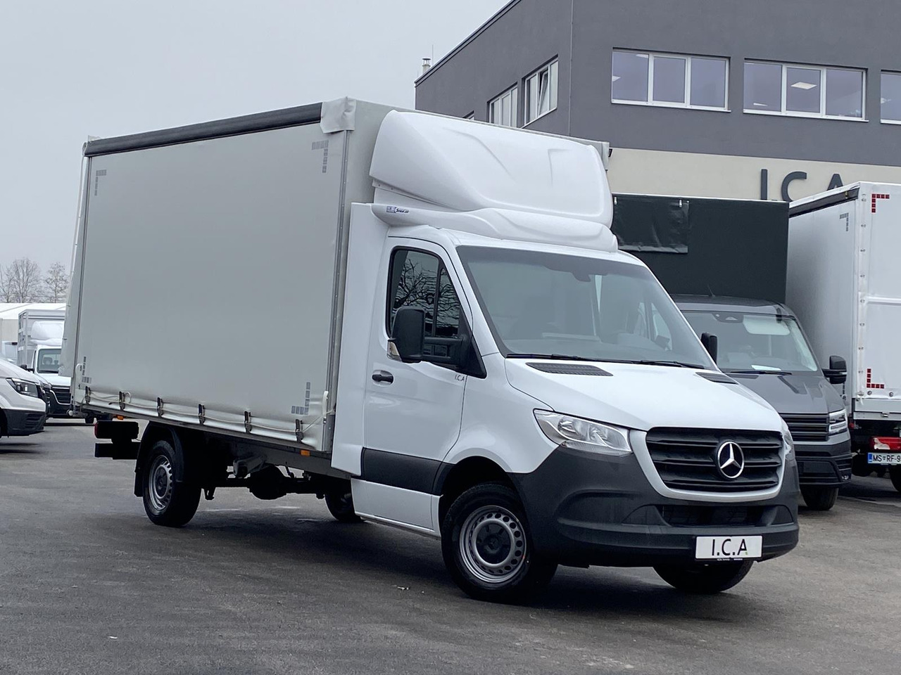 New Curtain side van MERCEDES BENZ SPRINTER 317 CDI 170PS 1+2 PRITSCHE PLANE 4100MM: picture 15