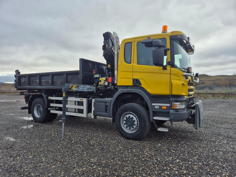 Tipper, Crane truck Scania P340 4x4 **2 units low km*, tipper with Fassi: picture 7