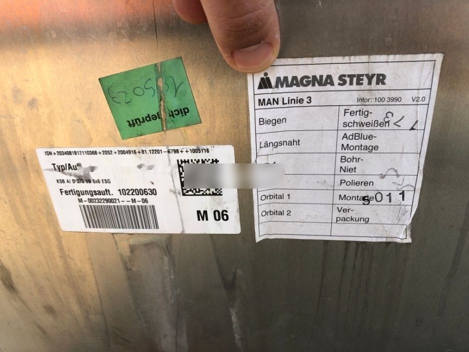 MAGNA 370 L MAN TGX truck - Fuel tank for Truck: picture 5 MAGNA 370 L MAN TGX truck - Fuel tank for Truck: picture 5
