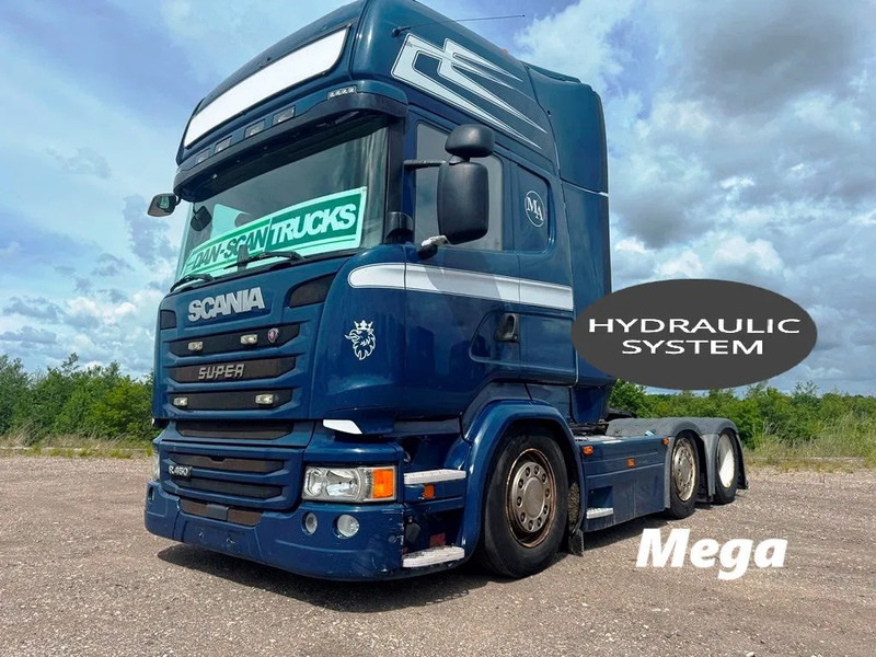 Scania R450 Mega 105cm Twensteer. Hydr. system. Air / Air suspension. - Tractor unit: picture 1 Scania R450 Mega 105cm Twensteer. Hydr. system. Air / Air suspension. - Tractor unit: picture 1