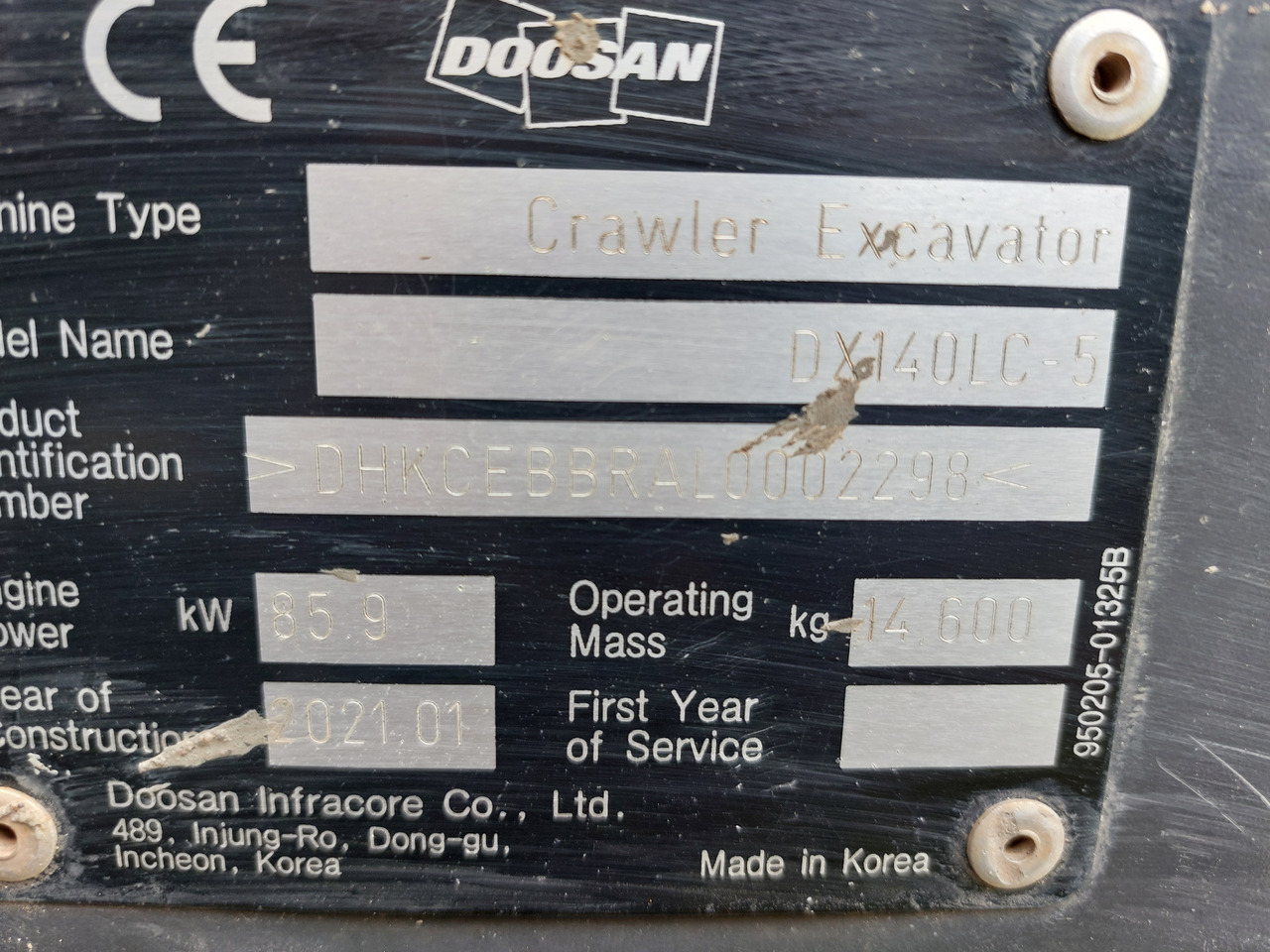 Crawler excavator DOOSAN DX140LC-5: picture 11