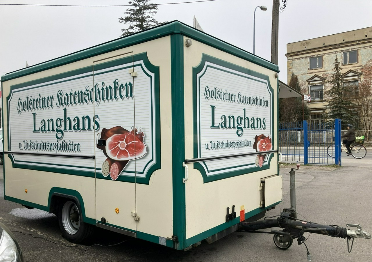 Vending trailer Inna Inny Autosklep wędlin Gastronomiczna food truck foodtruck sklep bar: picture 9