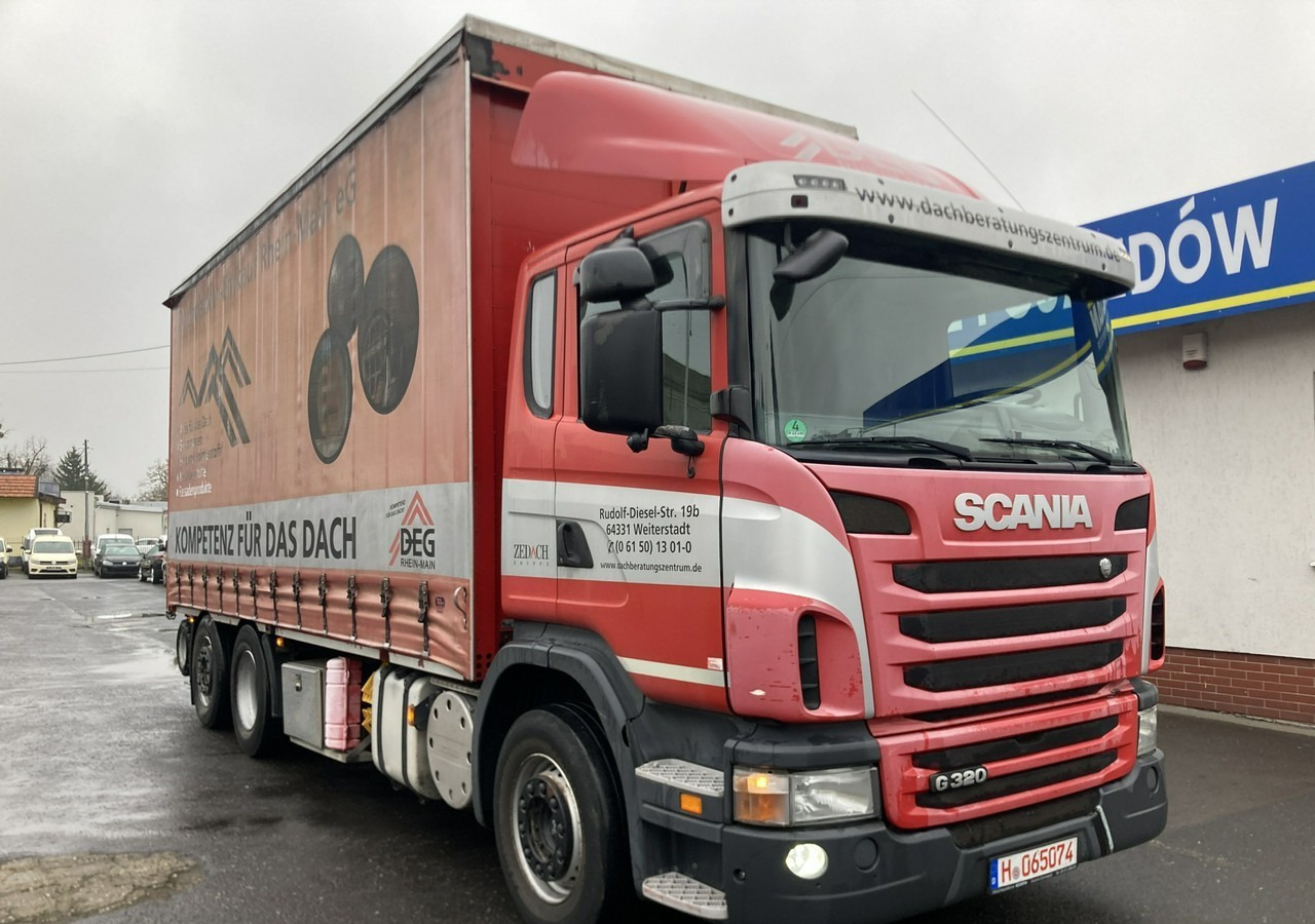 Inna Inny Scania G320 Wózek PALFINGER Firanka Plandeka plandeka Moffett - Curtainsider truck: picture 1 Inna Inny Scania G320 Wózek PALFINGER Firanka Plandeka plandeka Moffett - Curtainsider truck: picture 1